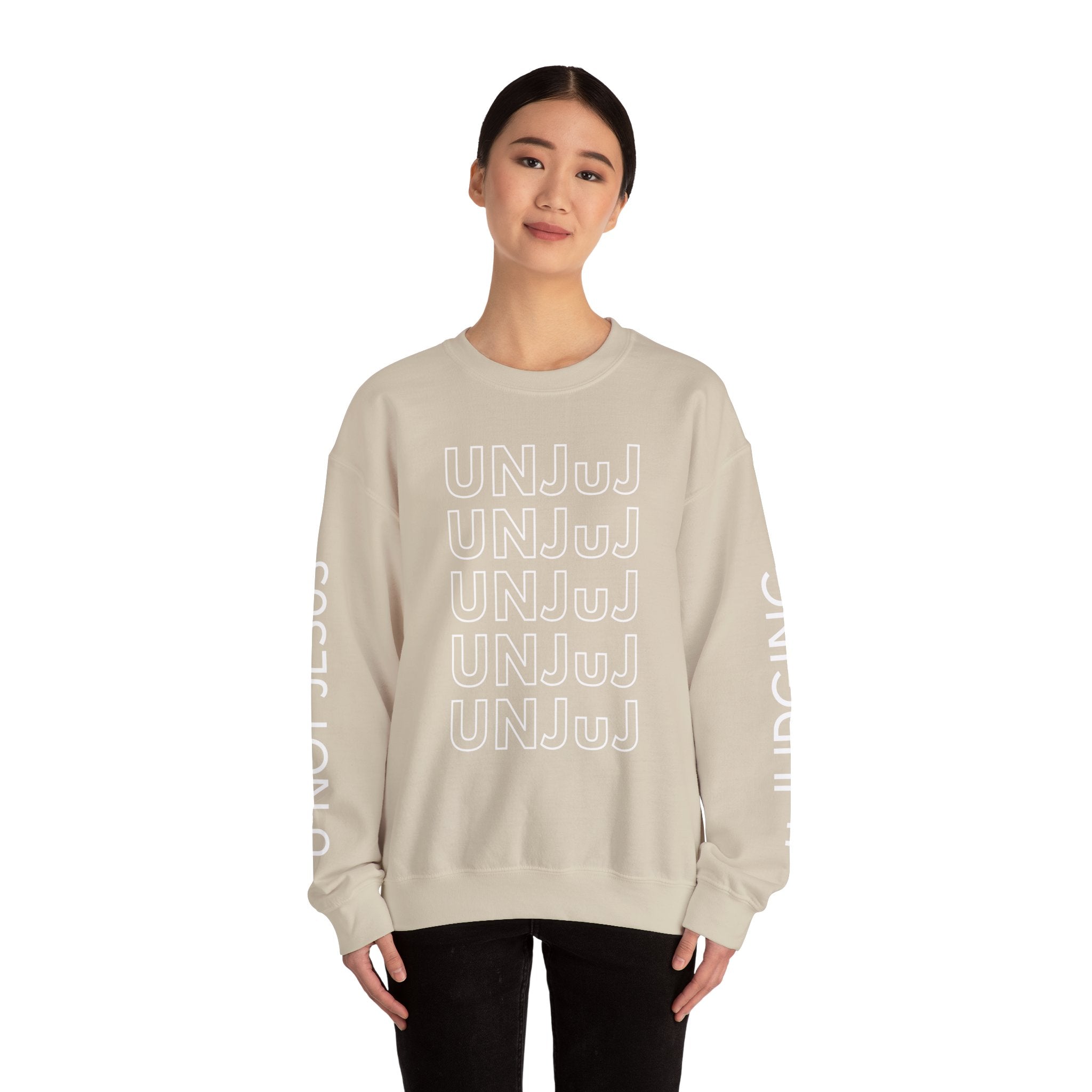 UNJUJ Acronym Bold Design, Unisex Crewneck Sweatshirt Perfect for Casual Outings & Celebrations
