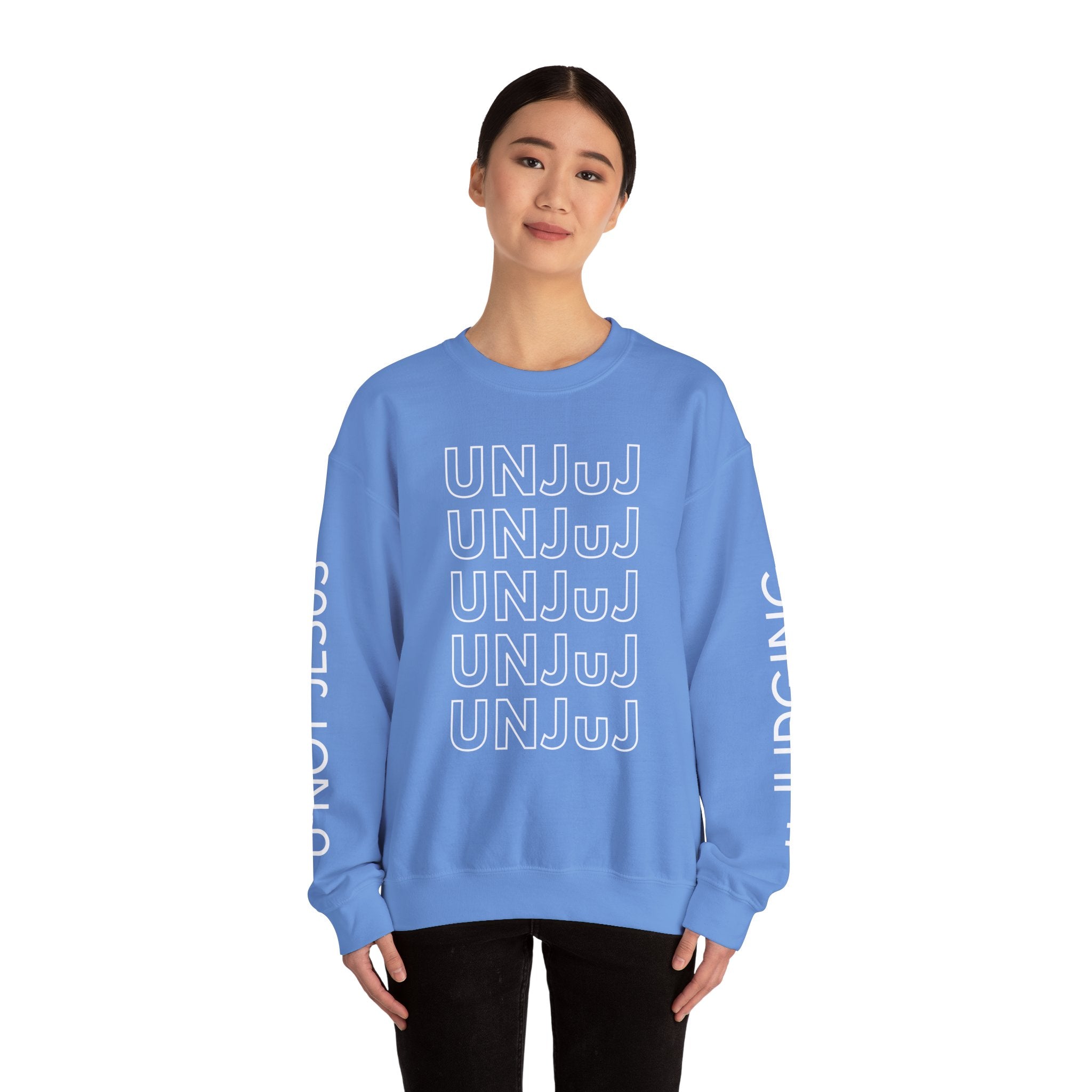 UNJUJ Acronym Bold Design, Unisex Crewneck Sweatshirt Perfect for Casual Outings & Celebrations