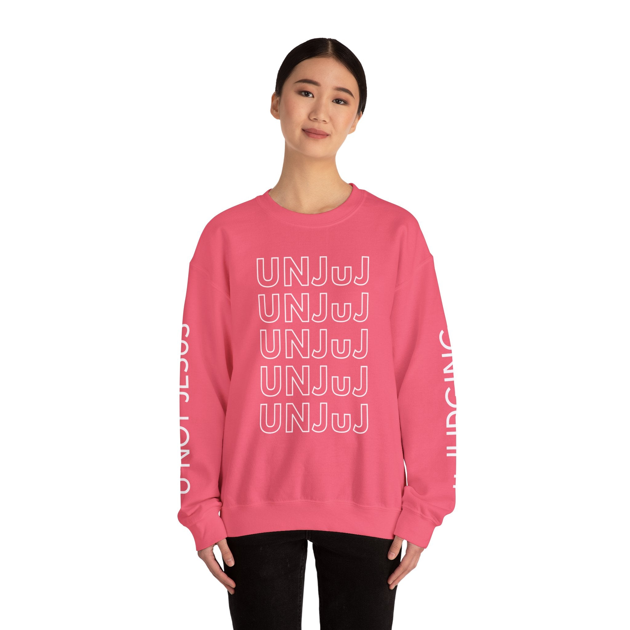UNJUJ Acronym Bold Design, Unisex Crewneck Sweatshirt Perfect for Casual Outings & Celebrations