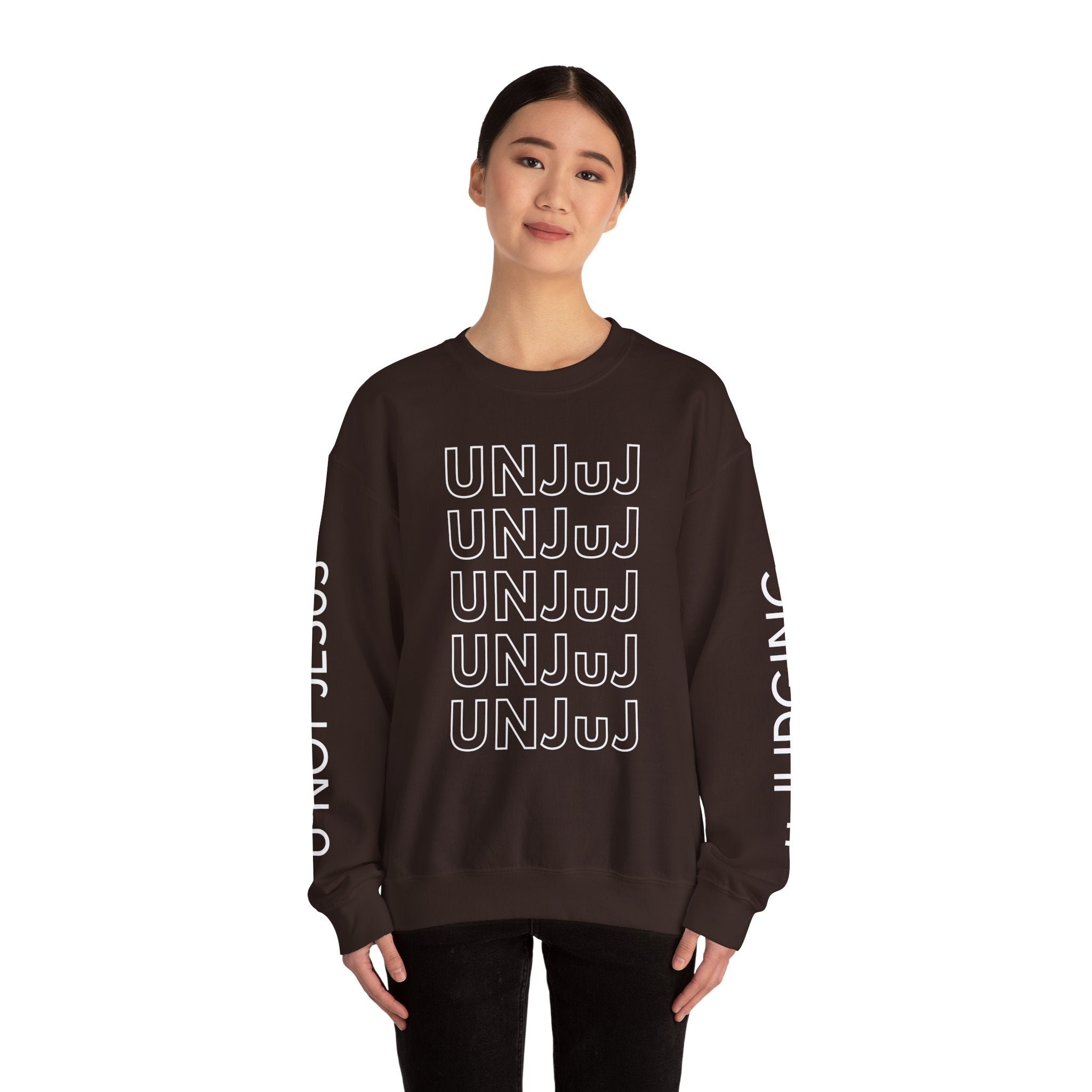 UNJUJ Acronym Bold Design, Unisex Crewneck Sweatshirt Perfect for Casual Outings & Celebrations