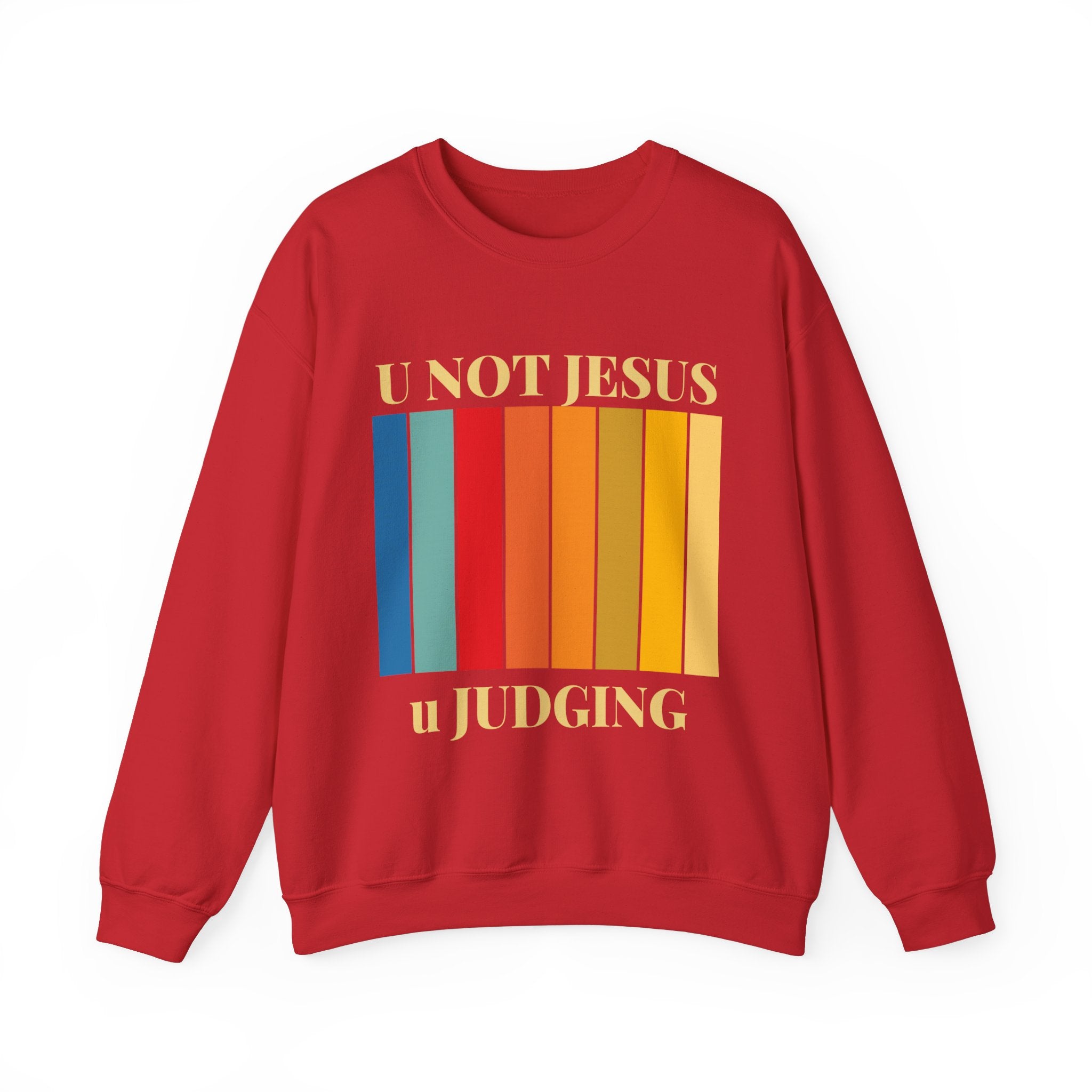 U NOT JESUS Unisex Crewneck Sweatshirt - Heavy Blend, Casual Comfort